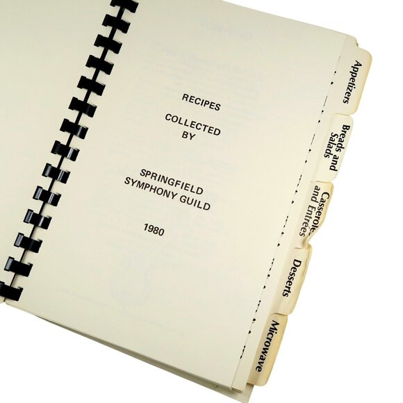 Springfield Symphony Cookbook 1980, Vintage Missouri Ozarks Recipes - Picture 4 of 5